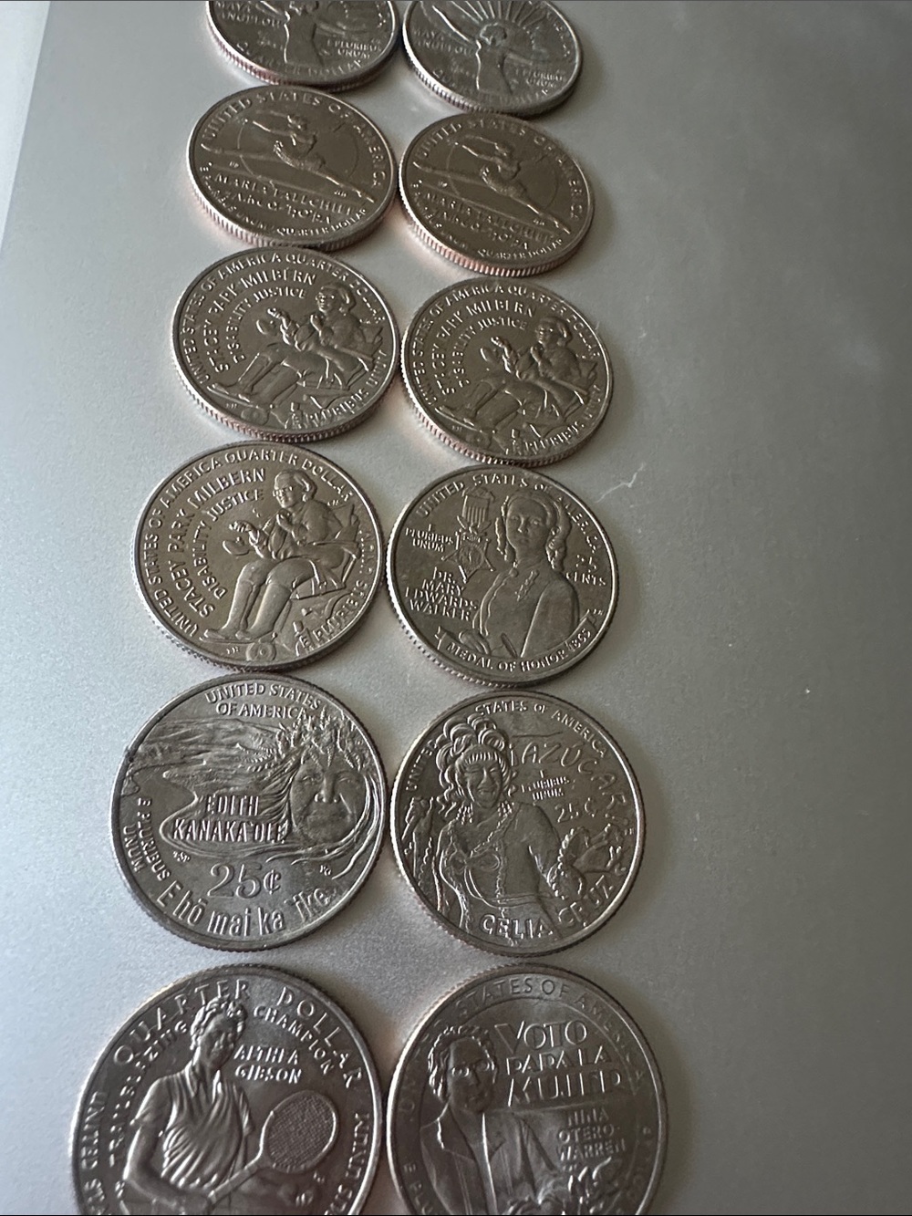 Set of Seventeen (17) US Commemorative Quarters - American Women Quarter Series - Picture 4 of 15